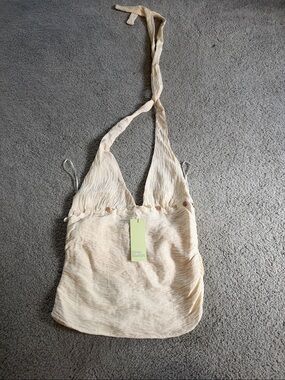 Grey bandit halter top